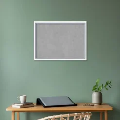 30"x22" Morgan Framed Magnetic Board White/Blue - Amanti Art: Metal, Wall Mount, No Choking Hazard -Amanti Art GUEST 5bbde531 c051 4b8d 940a aeabdf34727c