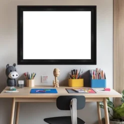 Amanti Art 24"x32" Grand Black Narrow Framed Magnetic Dry Erase Board -Amanti Art GUEST 5bde572d 2ede 4e19 9640 7fc12a1ce7b2