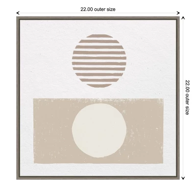 22" X 22" Reflection II Neutral By Moira Hershey Framed Canvas Wall Art Gray Wash - Amanti Art 5 22" X 22" Reflection II Neutral By Moira Hershey Framed Canvas Wall Art Gray Wash - Amanti Art - Image 3