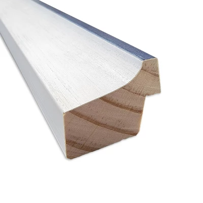 28"x28" Non-Beveled Morgan Wood Bathroom Wall Mirror White/Blue - Amanti Art: Square, Modern, Wall Mount 3 28"x28" Non-Beveled Morgan Wood Bathroom Wall Mirror White/Blue - Amanti Art: Square, Modern, Wall Mount