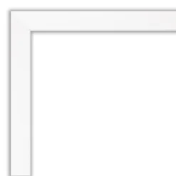 Amanti Art Cabinet White Narrow Framed Corkboard, Natural Cork