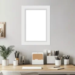 Amanti Art Blanco White Framed Dry Erase Magnetic Board -Amanti Art GUEST 5e9c9a8a d84e 4af0 99a5 0a982e0967fc