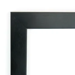 Amanti Art Tribeca Black Petite Bevel Wood Bathroom Wall Mirror 28 X 22 In.