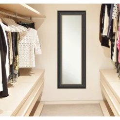 Thomas Bronze Framed Full Length On The Door Mirror Black - Amanti Art -Amanti Art GUEST 5ee26e90 0206 4f6f a2f9 e8d8e1073d09