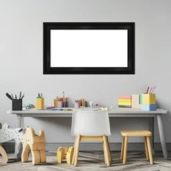 Amanti Art 16"x28" Grand Black Narrow Framed Magnetic Dry Erase Board -Amanti Art GUEST 5f253af1 a0e2 437d a915 b167f8caf9b0