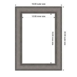 Amanti Art Burnished Concrete Framed Dry Erase Magnetic Board -Amanti Art GUEST 606cc22a bfd9 4569 b2b2 6bc6db9c9703