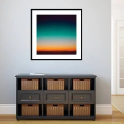33" X 33" Sunrise Flying By Caroline Mint Framed Wall Art Print Black - Amanti Art -Amanti Art GUEST 60700fdd 3f1a 403c 8050 ecade71e6d08