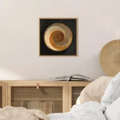 16" X 16" Woven Beauty I On Black By Albena Hristova Framed Canvas Wall Art - Amanti Art -Amanti Art GUEST 6096eb06 57b1 448a b7cb 7e1afbdbd5a4