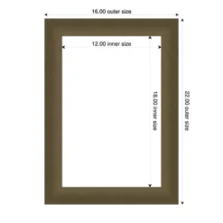 Amanti Art Blaine Light Bronze Narrow Framed Dry Erase Magnetic Board -Amanti Art GUEST 6220afb6 39e8 4dda a42a 8a4e0ccb622b
