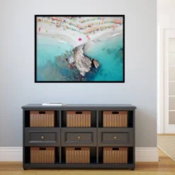 41" X 31" Oyster Rock By Rachel Dowd Framed Wall Art Print Black - Amanti Art -Amanti Art GUEST 622eb570 c78d 4b99 81b0 7ce6ec68b6ee