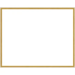 Amanti Art Paige White Gold Framed Dry Erase Magnetic Board -Amanti Art GUEST 62322e46 f503 457c a758 8629c9dc6944