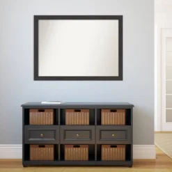 42" X 31" Non-Beveled Rustic Plank Espresso Narrow Bathroom Wall Mirror - Amanti Art 13 42" X 31" Non-Beveled Rustic Plank Espresso Narrow Bathroom Wall Mirror - Amanti Art -Amanti Art GUEST 63e394ea d660 463a 8f19 6e50fc83827f