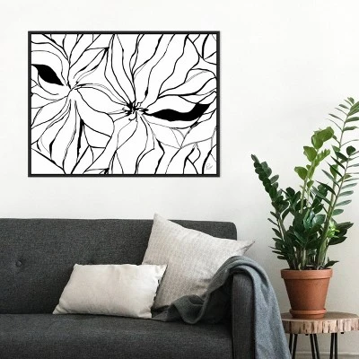 30" X 22" Sernea By Ritikia Gandhi Framed Canvas Wall Art Black - Amanti Art 8 30" X 22" Sernea By Ritikia Gandhi Framed Canvas Wall Art Black - Amanti Art - Image 6