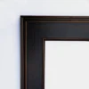 Amanti Art Mezzanine Espresso Petite Bevel Wood Bathroom Wall Mirror 31.5 X 25.5 In.