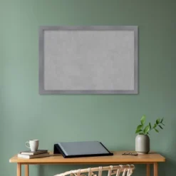 38"x26" Edwin Framed Magnetic Board Gray - Amanti Art 18 38"x26" Edwin Framed Magnetic Board Gray - Amanti Art -Amanti Art GUEST 6605ea8c b037 41a4 b733 1983d61b0caf