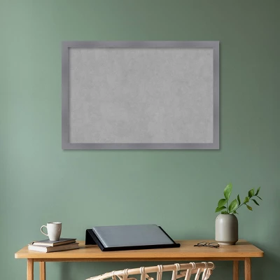 38"x26" Edwin Framed Magnetic Board Gray - Amanti Art 9 38"x26" Edwin Framed Magnetic Board Gray - Amanti Art - Image 7
