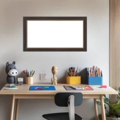 Amanti Art 15"x27" Ashton Black Framed Magnetic Dry Erase Board -Amanti Art GUEST 661df776 3829 4705 bfd5 f5c5c5653933