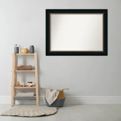 45" X 34" Non-Beveled Paragon Bathroom Wall Mirror Bronze - Amanti Art -Amanti Art GUEST 66daa21c f788 476e 891a 131ffc86419e