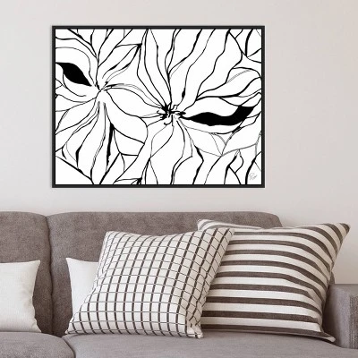 30" X 22" Sernea By Ritikia Gandhi Framed Canvas Wall Art Black - Amanti Art 10 30" X 22" Sernea By Ritikia Gandhi Framed Canvas Wall Art Black - Amanti Art - Image 8