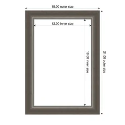 Amanti Art Domus Dark Silver Framed Dry Erase Magnetic Board -Amanti Art GUEST 68898d64 bc1b 44dc aa3b 78415abb1763