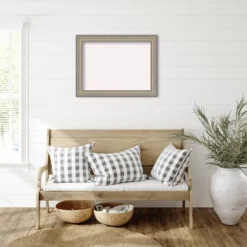 33"x25" Wood Frame White Cork Board Fleur Champagne Silver - Amanti Art -Amanti Art GUEST 68ab537a 7d73 45cd 9d8a 5b86927e65d6