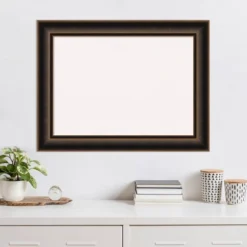 34"x26" Villa Wood Frame White Cork Board Oil Rubbed Bronze - Amanti Art: Bulletin Board, Wall Mounted, No Choking Hazard -Amanti Art GUEST 68af4125 1ac8 4588 b696 4b06acee3078