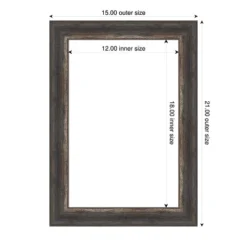 Amanti Art Bark Rustic Char Narrow Framed Dry Erase Magnetic Board -Amanti Art GUEST 68c801bb 63d6 4bad b13c 348fe5a5a8d1