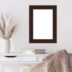 Amanti Art William Mottled Bronze Narrow Framed Dry Erase Magnetic Board -Amanti Art GUEST 68dd2095 e379 4307 955a e2c35ff97374