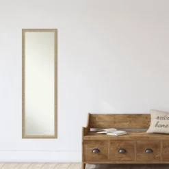 Amanti Art Paris Champagne Non-Beveled On The Door Mirror Full Length Mirror, Wall Mirror 50.25 In X 16.25 In. -Amanti Art GUEST 69046cbb 56cb 44cf 9869 2d36509980e8