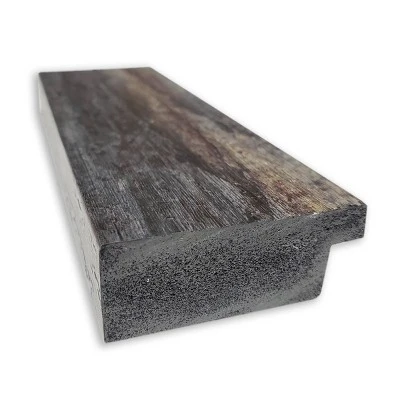 Bark Rustic Framed Bathroom Vanity Wall Mirror Charcoal - Amanti Art 3 Bark Rustic Framed Bathroom Vanity Wall Mirror Charcoal - Amanti Art