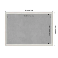 38"x26" Two Tone Framed Magnetic Board Silver - Amanti Art: Real Wood, Wall Mount, Office & Home Decor 20 38"x26" Two Tone Framed Magnetic Board Silver - Amanti Art: Real Wood, Wall Mount, Office & Home Decor -Amanti Art GUEST 6af2f3e9 3f67 4c4e 85da f3edf620e88e