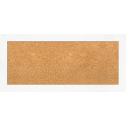 Amanti Art Cabinet White Narrow Framed Corkboard, Natural Cork -Amanti Art GUEST 6ba2cc9c ee55 4a4c 9228 318e5b96ba6b