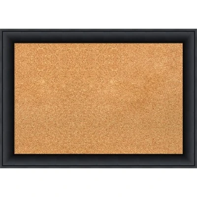Amanti Art Nero Black Wood Framed Corkboard, Natural Cork 9 Amanti Art Nero Black Wood Framed Corkboard, Natural Cork - Image 7