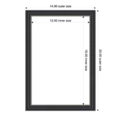 Amanti Art Stylish Black Framed Dry Erase Magnetic Board -Amanti Art GUEST 6c12d97a d85a 4e2c a513 671422b3fbcd