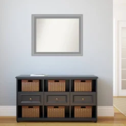 33" X 27" Non-Beveled Peak Polished Nickel Narrow Wall Mirror - Amanti Art 13 33" X 27" Non-Beveled Peak Polished Nickel Narrow Wall Mirror - Amanti Art -Amanti Art GUEST 6c964c2e 15e9 4228 a060 860de267af0c