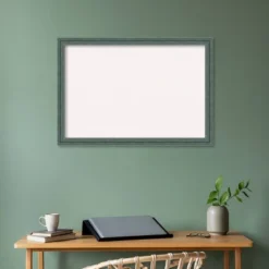 Amanti Art 39"x27" Upcycled Wood Frame White Cork Board Teal/Gray : Wall Mounted, Bulletin Board -Amanti Art GUEST 6ccb0aee 5bf2 414d 9f93 876bcf3c2e04