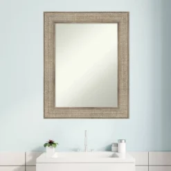 24" X 30" Non-Beveled Trellis Silver Wood Bathroom Wall Mirror - Amanti Art 16 24" X 30" Non-Beveled Trellis Silver Wood Bathroom Wall Mirror - Amanti Art -Amanti Art GUEST 6df28fd2 09dd 46c8 8af9 72244e0f055a