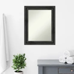 Rustic Pine Non-Beveled Wood Bathroom Wall Mirror Wall Mirror 21 Rustic Pine Non-Beveled Wood Bathroom Wall Mirror Wall Mirror -Amanti Art GUEST 6e7a6640 c441 4c17 8fbe 4813097976b3