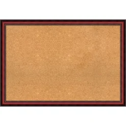 Amanti Art Rubino Cherry Scoop Wood Framed Corkboard, Natural Cork -Amanti Art GUEST 6ed144d0 8b27 4df5 8647 f0bda0eda7b8