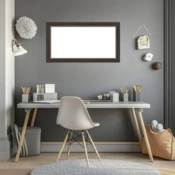 Amanti Art 15"x27" Ashton Black Framed Magnetic Dry Erase Board -Amanti Art GUEST 70738b97 bc78 4636 80ec 5d0f6390c09a