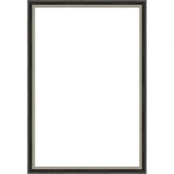 Amanti Art Theo Black Silver Narrow Framed Dry Erase Magnetic Board -Amanti Art GUEST 70dda654 3617 4035 a991 32931f39c64d