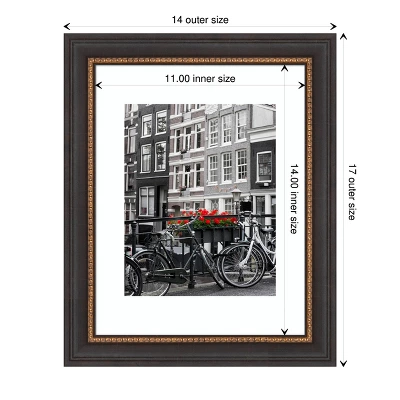 Amanti Art Ashton Black Wood Picture Frame 5 Amanti Art Ashton Black Wood Picture Frame - Image 3