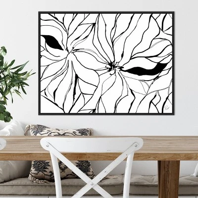 30" X 22" Sernea By Ritikia Gandhi Framed Canvas Wall Art Black - Amanti Art 6 30" X 22" Sernea By Ritikia Gandhi Framed Canvas Wall Art Black - Amanti Art - Image 4