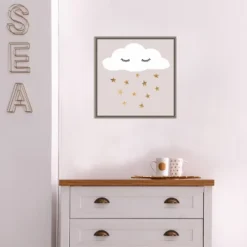 16" X 16" Nap Time II By Victoria Barnes Framed Canvas Wall Art Gray Wash - Amanti Art -Amanti Art GUEST 73b47f88 e7be 4a6a 8969 f85595ee2541