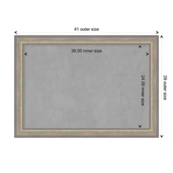 41"x29" Framed Magnetic Board Fleur Champagne Silver - Amanti Art: Real Wood, Wall-Mounted, Metal Presentation Board 18 41"x29" Framed Magnetic Board Fleur Champagne Silver - Amanti Art: Real Wood, Wall-Mounted, Metal Presentation Board -Amanti Art GUEST 73e919a1 e714 479d 806b 37280c053a16