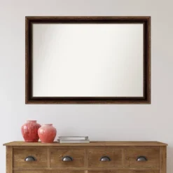 40" X 28" Non-Beveled Corded Bronze Wall Mirror - Amanti Art -Amanti Art GUEST 7443b572 0994 47d0 b2e2 d52a91a4be50