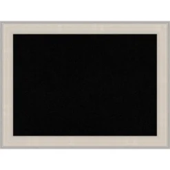 Amanti Art 32"x24" Cottage Wood Frame Black Cork Board White/Silver - : Wall Mounted Bulletin Board, Custom Framed, Home Organization -Amanti Art GUEST 744a05df 7836 4880 a8f9 71448337acb3