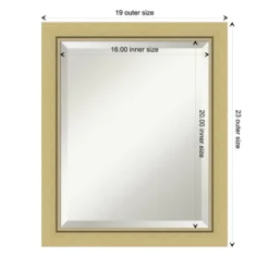 Amanti Art Landon Gold Narrow Beveled Framed Wall Mirror -Amanti Art GUEST 74c96eb7 affc 4163 8551 a14d2c0e2d06