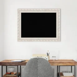 34"x26" Opera Wood Frame Black Cork Board Off-White - Amanti Art -Amanti Art GUEST 74d8b771 561a 46c4 b63a 4b97f4ef85b1