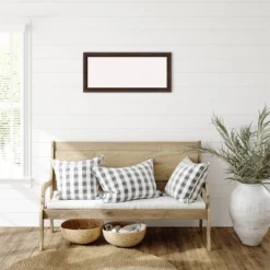 33"x15" Narrow Wood Frame White Cork Board Warm Walnut - Amanti Art -Amanti Art GUEST 75a90b9a af4d 4f22 97c9 699a2350873c